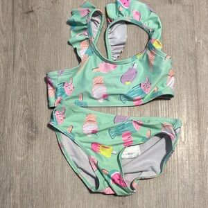 Kids Ice Cream Print Swim Set